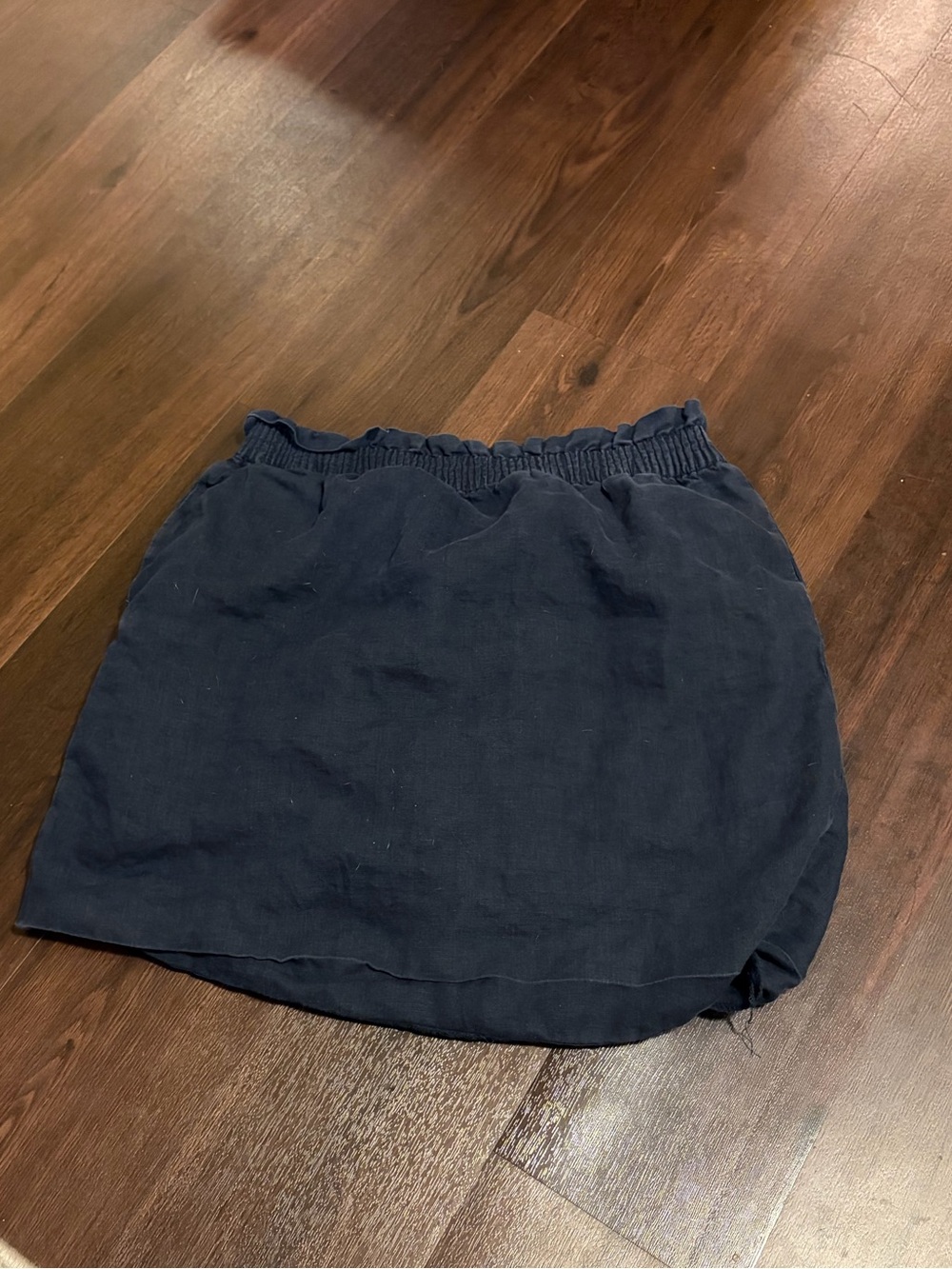 J. Crew Navy Elastic-Waist Mini Skort